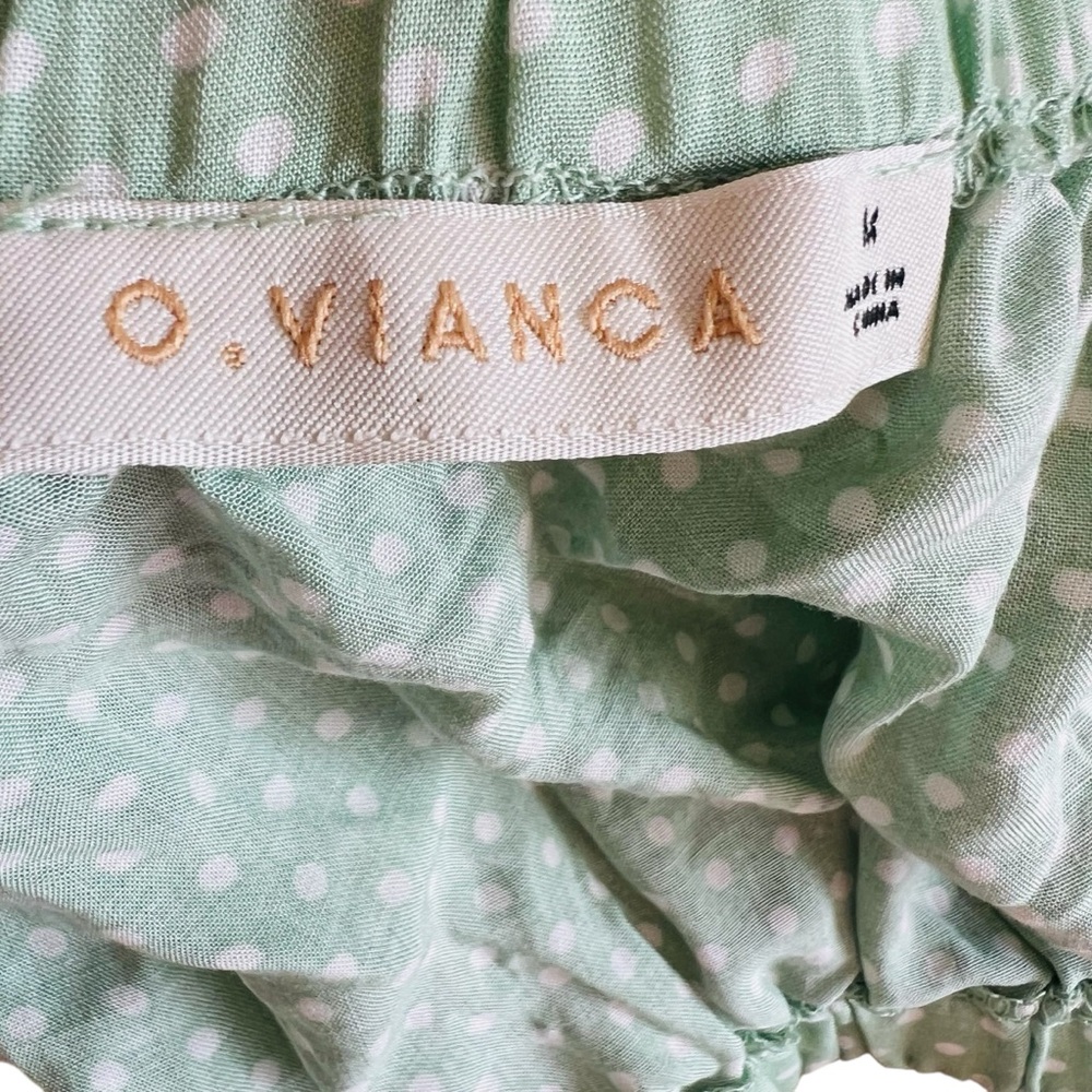 O. Vianca Floral Ruffle Blouse with Tie Front - Picture 5 of 6